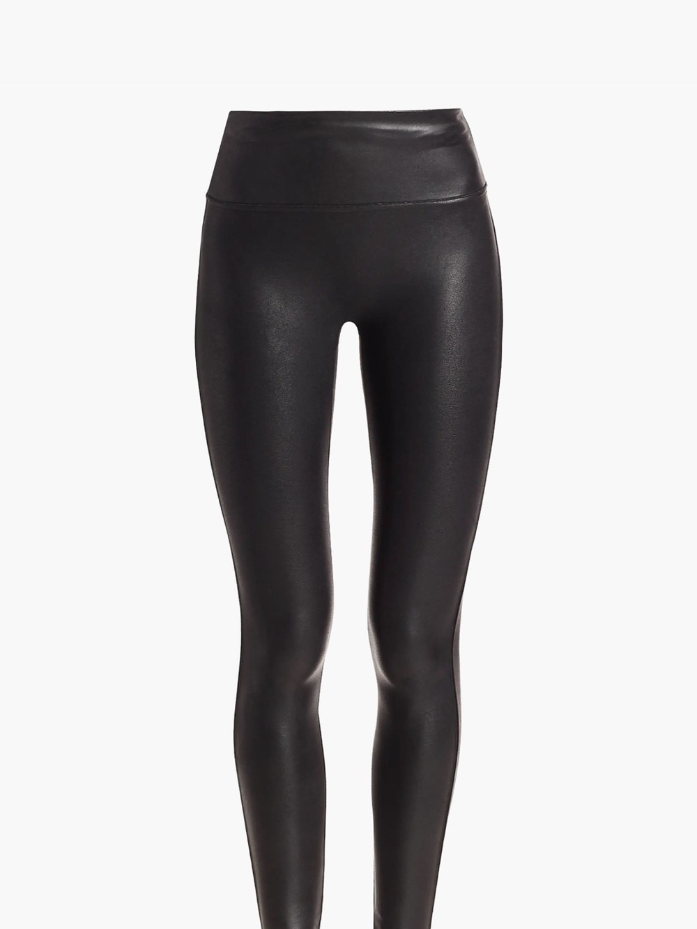 Spanx Black Faux-Leather Leggings